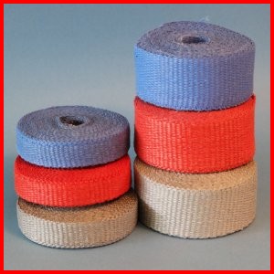 Woven fiberglass tape colored thermal insulating high temperature heat resistant