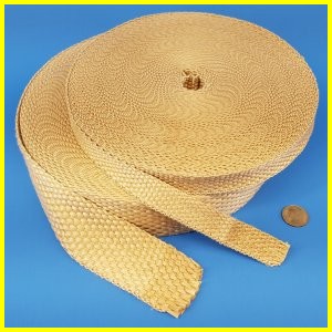 Fiberglass Silica Blended Woven Tape Gasket Thermal Insulating High Temperature Heat Resistant