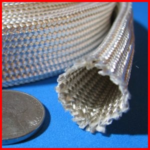Fiberglass Braided Heat Treated Sleeve Premium Grade Wire Cable Hose Protection