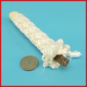 Fiberglass Heat Cleaned Rope with Metal Mesh Core High Temperature Heat Resistant