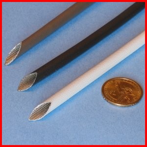 Fiberglass braided sleeve with VITON coating high temperature heat resistant wire protection